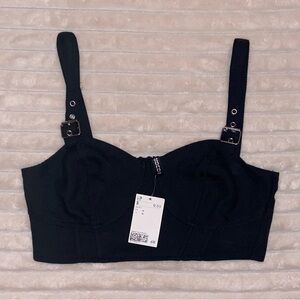 H&M Black Crop Top